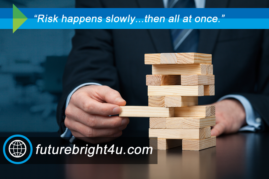 “Risk happens slowly…then all at once.”